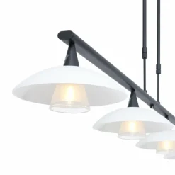 Luminaires Steinhauer Suspension Steinhauer Tallerken LED Nickel mat, 4 lumières