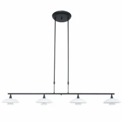 Luminaires Steinhauer Suspension Steinhauer Tallerken LED Nickel mat, 4 lumières