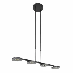 Luminaires Steinhauer Suspension Steinhauer Turound LED Noir, 4 lumières* Éclairage Led
