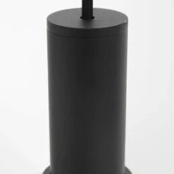 Luminaires Steinhauer Suspension Steinhauer Verre Nervuré Noir, 1 lumière