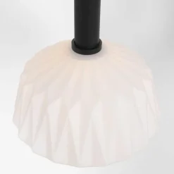 Luminaires Steinhauer Suspension Steinhauer Verre Nervuré Noir, 1 lumière