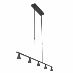 Luminaires Steinhauer Suspension Steinhauer Vortex Noir, 5 lumières* Suspensions