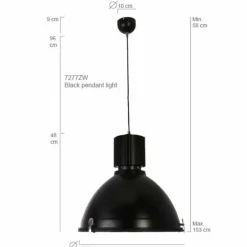Luminaires Steinhauer Suspension Steinhauer WARBIER Noir, 1 lumière* Suspensions