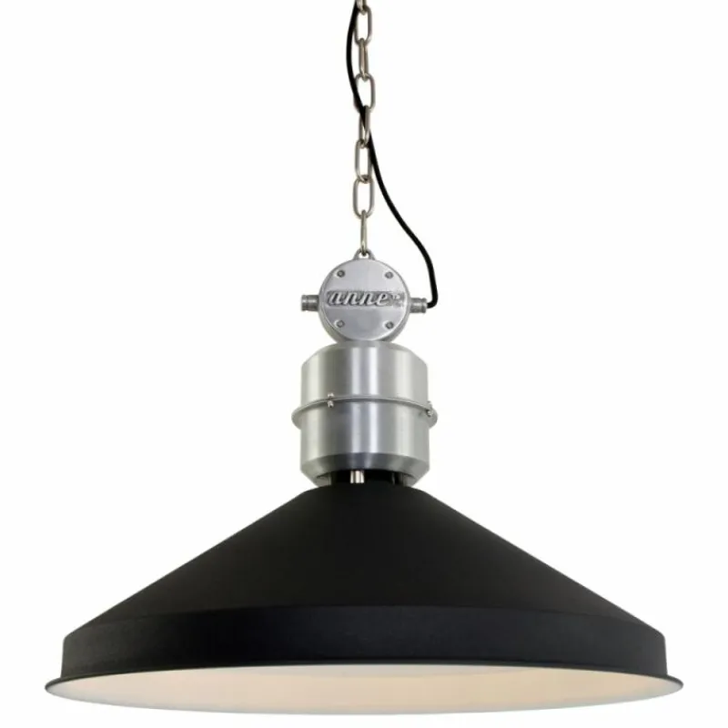 Lampes Industrielles-Luminaires Steinhauer Suspension Steinhauer Zappa Noir, 1 lumière