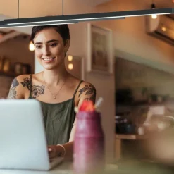 Luminaires Steinhauer Suspension Steinhauer Zelena LED Noir, 1 lumière* Éclairage Led