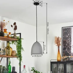 Luminaires Scandinaves-hofstein Suspension Stettler Noir, 1 lumière