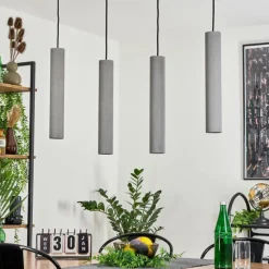 Lampes Industrielles-hofstein Suspension Stettler Noir, 4 lumières