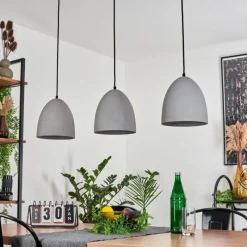 Luminaires Scandinaves-hofstein Suspension Stettler Noir, 3 lumières