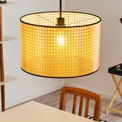 Style Boho-Chic-hofstein Suspension Stront Noir, 1 lumière