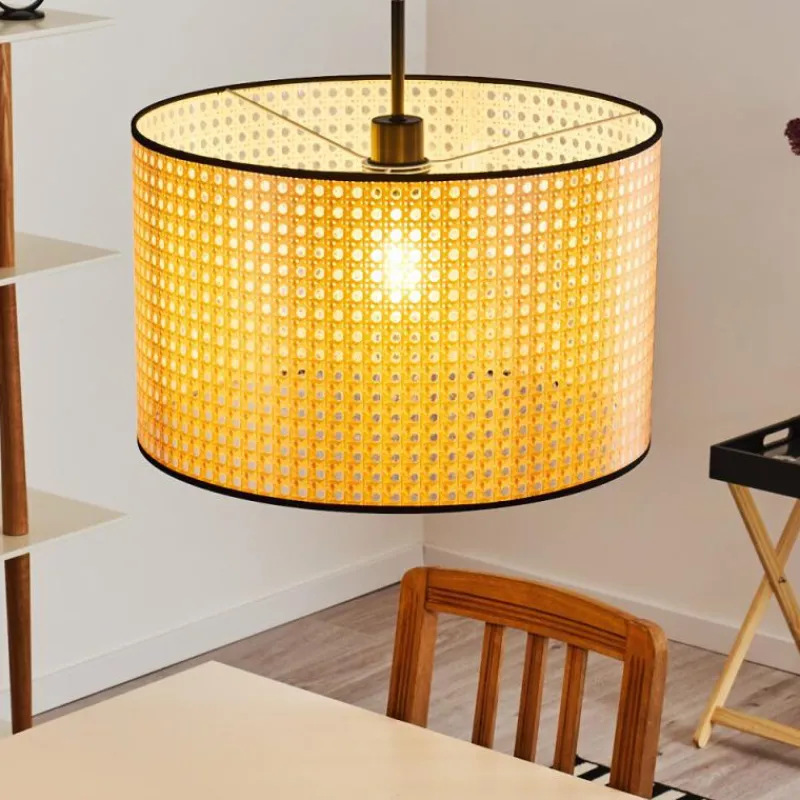 Style Boho-Chic-hofstein Suspension Stront Noir, 1 lumière