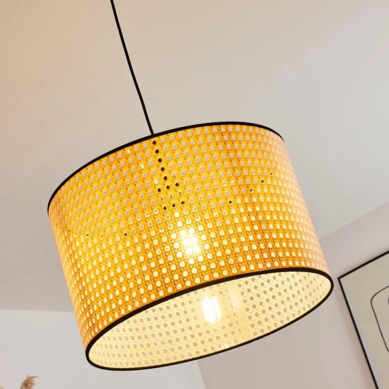 Style Boho-Chic-hofstein Suspension Stront Noir, 1 lumière