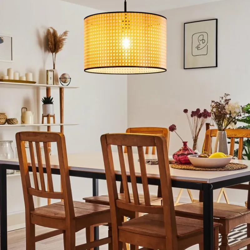 Style Boho-Chic-hofstein Suspension Stront Noir, 1 lumière