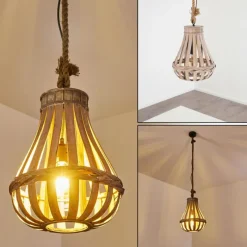 Lampes Vintages & Rétros-hofstein Suspension Sudernleben Brun, Gris, 150 lumières