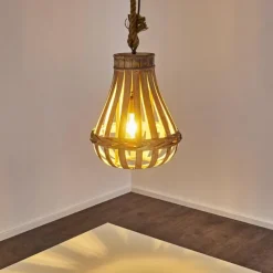 Lampes Vintages & Rétros-hofstein Suspension Sudernleben Brun, Gris, 150 lumières