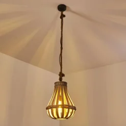 Lampes Vintages & Rétros-hofstein Suspension Sudernleben Brun, Gris, 150 lumières