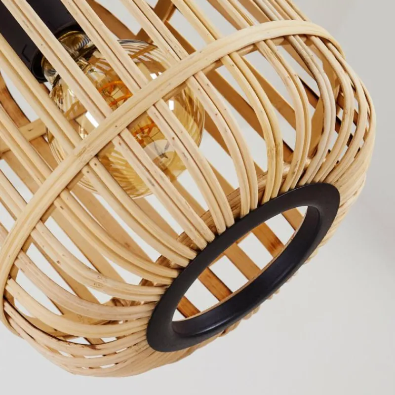 Style Boho-Chic-hofstein Suspension Sukhothai Noir, 1 lumière