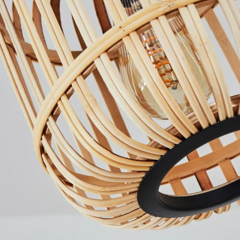 Style Boho-Chic-hofstein Suspension Sukhothai Noir, 3 lumières