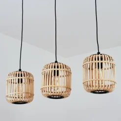 Style Boho-Chic-hofstein Suspension Sukhothai Noir, 3 lumières