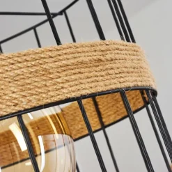 Lampes Vintages & Rétros-hofstein Suspension Sulzano Brun, Noir, 1 lumière