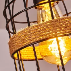 Luminaires Scandinaves-hofstein Suspension Sulzano Brun, Noir, 1 lumière