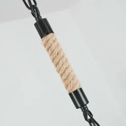 Style Boho-Chic-hofstein Suspension Sulzano Brun, Noir, 1 lumière