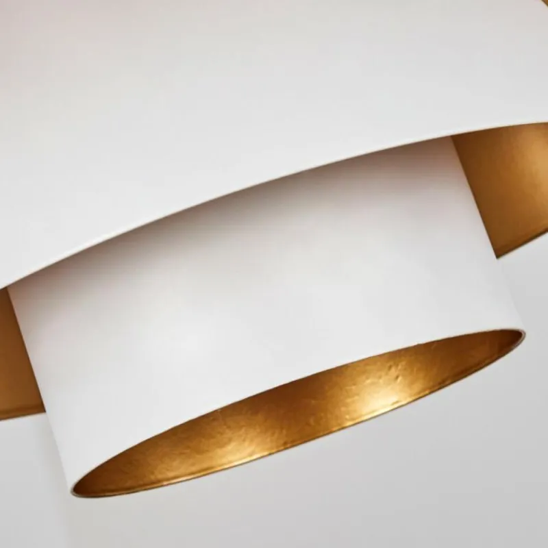 Lampes Dorées-hofstein Suspension Sundet Blanc, 1 lumière