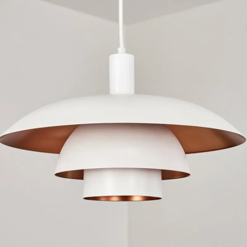 Luminaires Scandinaves-hofstein Suspension Sundet Blanc, 1 lumière