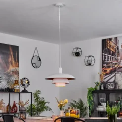 Luminaires Scandinaves-hofstein Suspension Sundet Blanc, 1 lumière