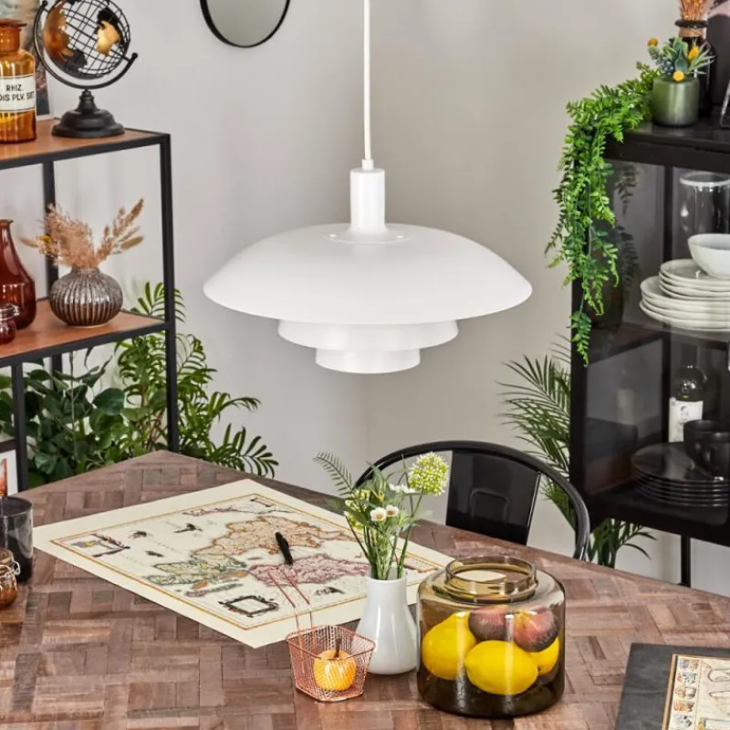 Luminaires Scandinaves-hofstein Suspension Sundet Blanc, 1 lumière