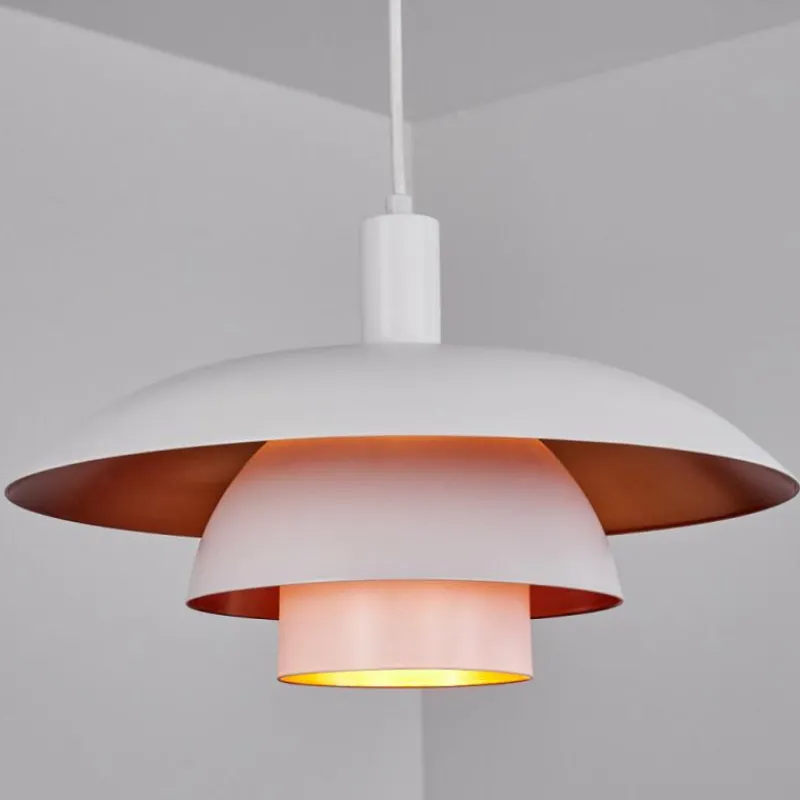 Luminaires Scandinaves-hofstein Suspension Sundet Blanc, 1 lumière