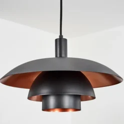 Luminaires Scandinaves-hofstein Suspension Sundet Noir, 1 lumière