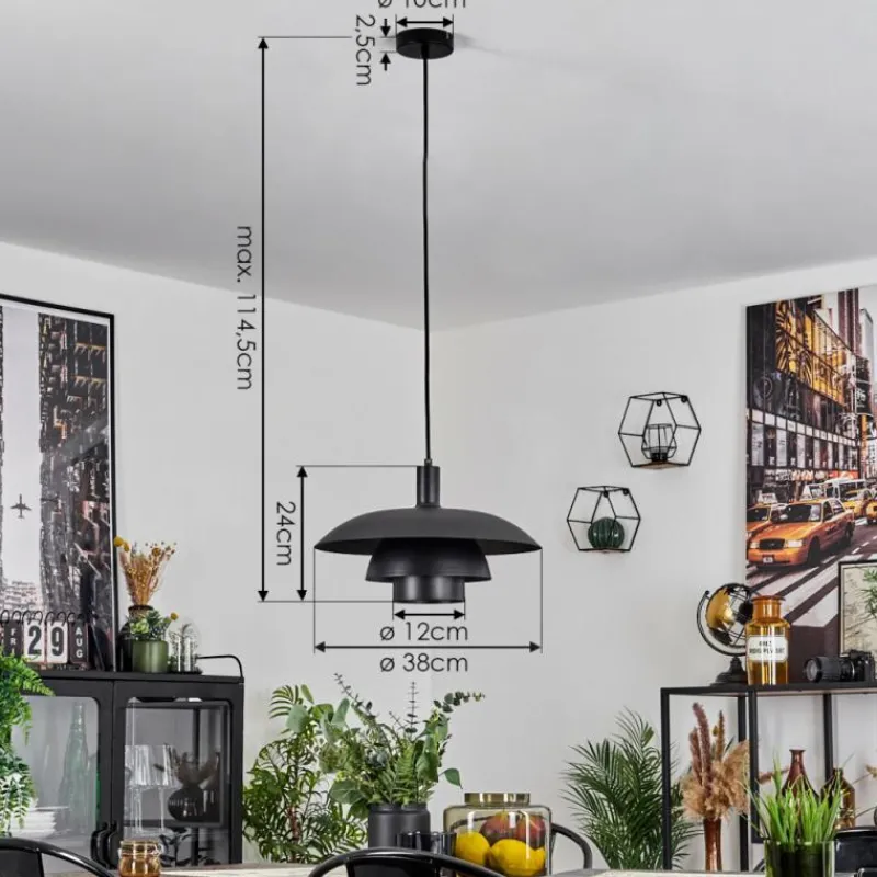 hofstein Suspension Sundet Noir, 1 lumière