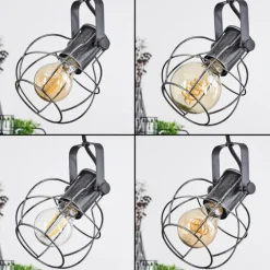 Style Boho-Chic-hofstein Suspension Sundsvall Écru, Noir, 4 lumières