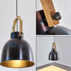 Luminaires Rustiques-hofstein Suspension Svanfolk Acier brossé, 1 lumière