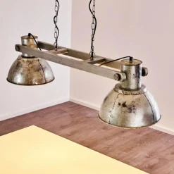 Lampes Industrielles-hofstein Suspension Svanfolk Gris, Rouille, 2 lumières