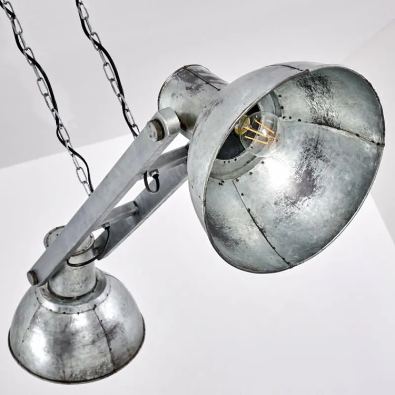Lampes Industrielles-hofstein Suspension Svanfolk Gris, Rouille, 2 lumières