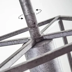 hofstein Suspension Svene Gris, Noir, 5 lumières