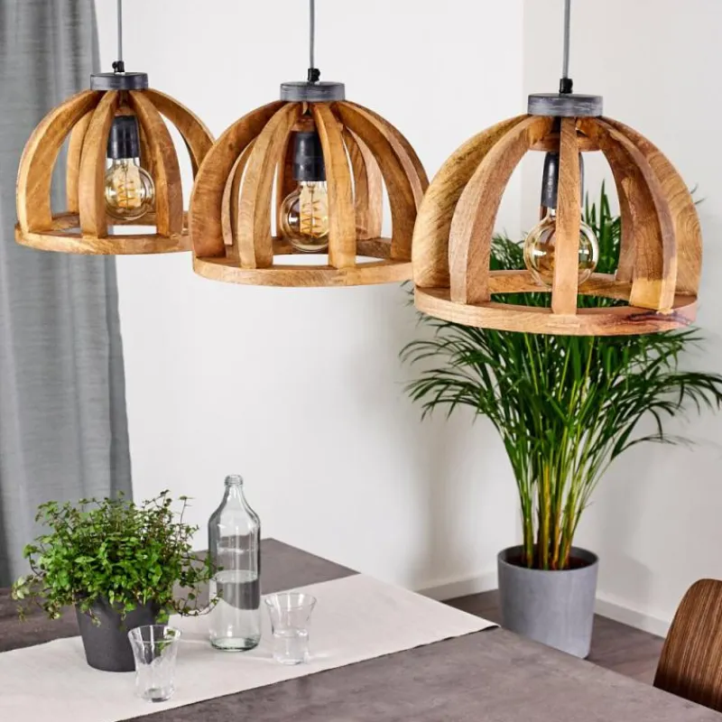 Luminaires Scandinaves-hofstein Suspension Tabua Gris, 3 lumières