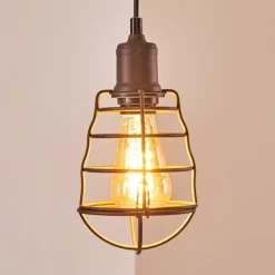 Lampes Industrielles-hofstein Suspension Taggia Brun, 1 lumière