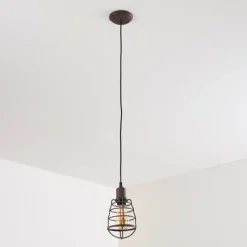 Lampes Industrielles-hofstein Suspension Taggia Brun, 1 lumière