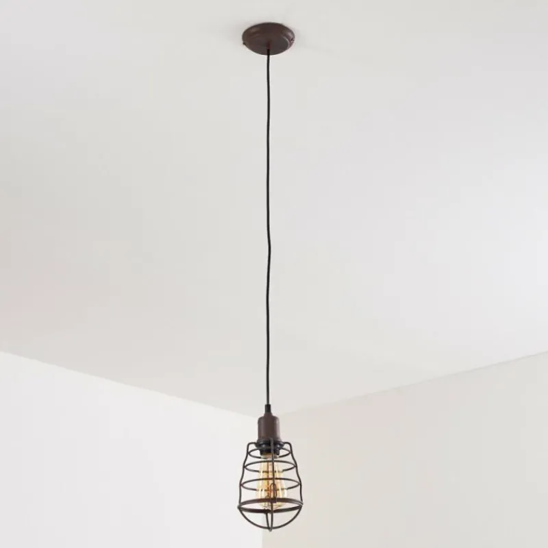 Lampes Industrielles-hofstein Suspension Taggia Brun, 1 lumière