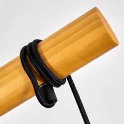 Luminaires Scandinaves-hofstein Suspension Taheramo Bois clair, Noir, 3 lumières