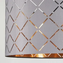 Lampes En Tissu-hofstein Suspension Tallaboa Brun, Noir, 4 lumières