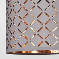 Lampes En Tissu-hofstein Suspension Tallaboa Brun, Noir, 4 lumières