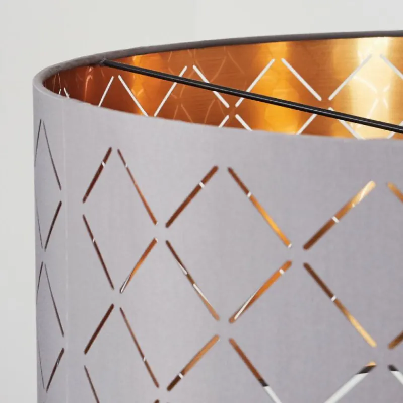 hofstein Suspension Tallaboa Gris, Cuivre, 1 lumière* Suspensions