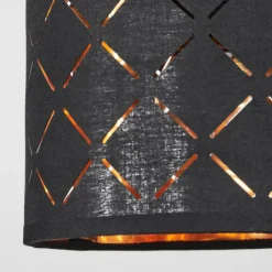 Lampes En Tissu-hofstein Suspension Tallaboa Noir, 4 lumières