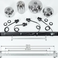 hofstein Suspension Talok Fumé, 4 lumières