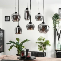 hofstein Suspension Talok Fumé, 6 lumières