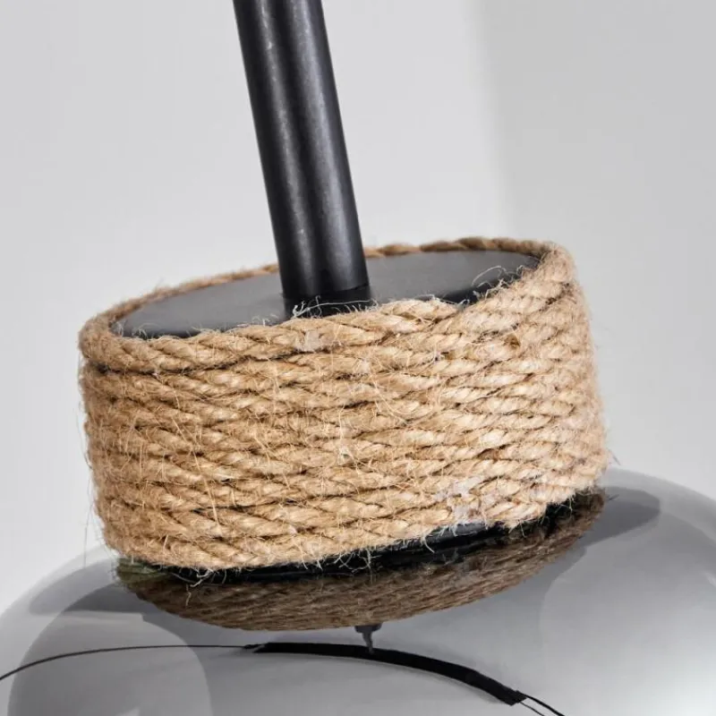 Suspension Verre Fumé-hofstein Suspension Talok Noir, 4 lumières