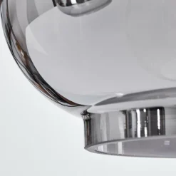 Suspension Verre Fumé-hofstein Suspension Talok Noir, 6 lumières